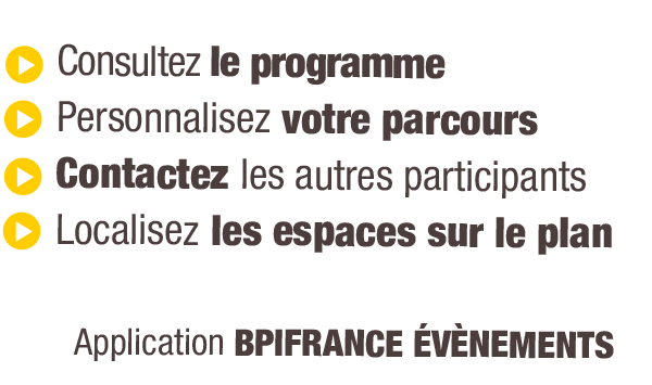 Application Bpifrance Evénements